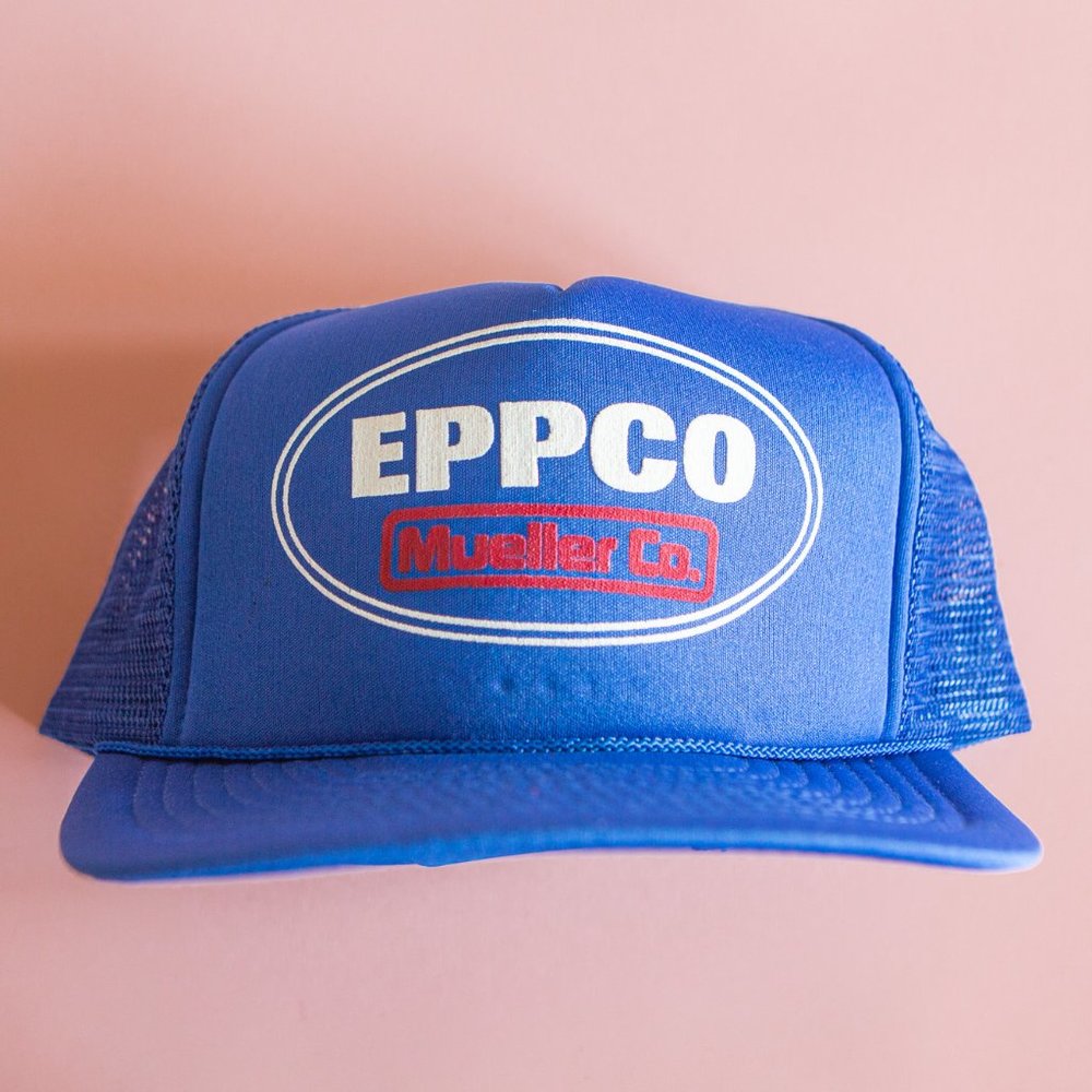 Vintage dead stock EPPCO Mueller Co. Snapback Trucker Hat